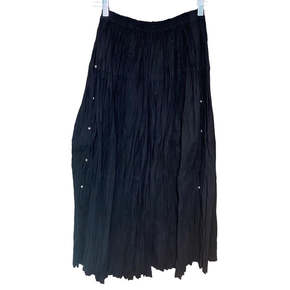 X Carla Pants Jumpsuits Vintage Black Broomstick Wide Leg Gaucho X carla pants jumpsuits vintage black broomstick wide leg gaucho